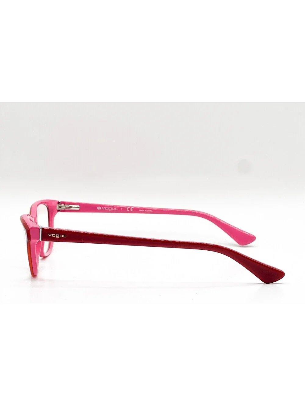 Vogue VO 2748 1990 Top Red Transparent Pink Authentic Eyeglass Frames 50-17